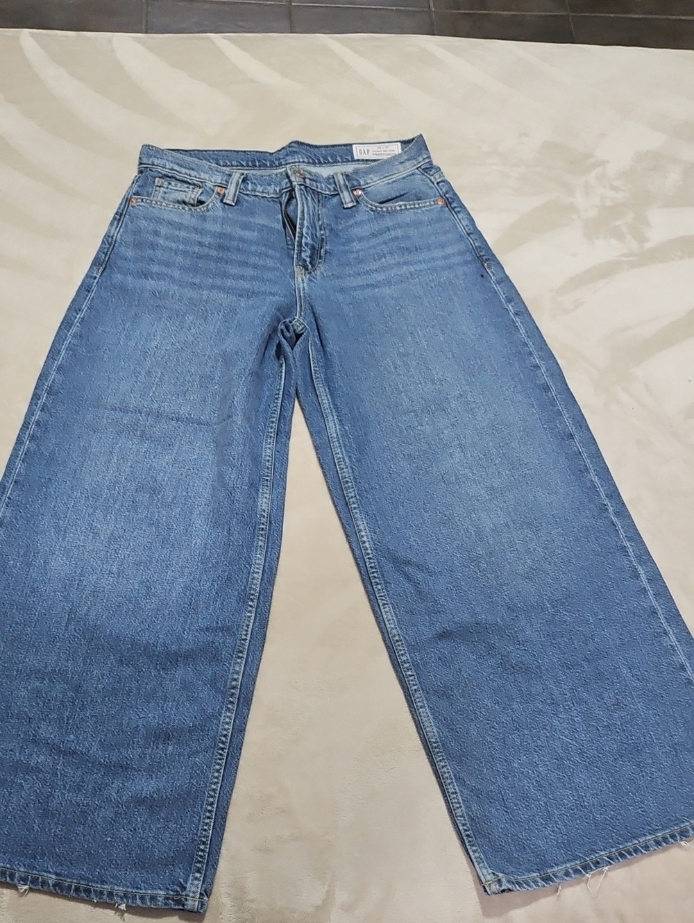 Wide Leg Women's GAP Jeans in Light Blue